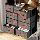 10-Drawer with Botanical Brocade Patter Design - 10BC-4362-BBP-020