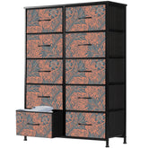 10-Drawer with Botanical Brocade Patter Design - 10BC-4362-BBP-020