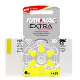60 PCS Rayovac Extra Zinc Air Hearing Aid Batteries A10 10A 10 PR70 Hearing Aid Battery A10 for Hearing Aids