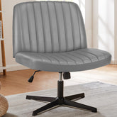 Cross-Legged Chair,No Wheels Armless Swivel Home Office Chair