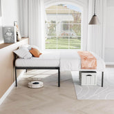 Bed Frame Metal Platform Bed Frame Mattress Foundation with Steel Slat Support