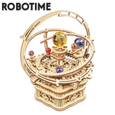 Robotime Rokr Music Box 3D Wooden Puzzle Game Assembly Model Building Kits Toys for Gifts