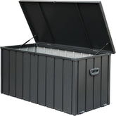 Outdoor Storage Deck Box Waterproof, Large Patio Storage Bin for Outside Cushions, Throw Pillows, Garden Tools, Lockable