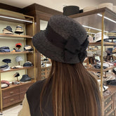 Fashionable All-match Personalized Bow Mesh Sunshade Straw Hat