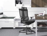 Excustive office chair with headrest and 2D armrest, chase back function with 7 gears adjustment, ti