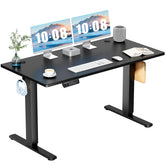 Ergonomic Height Adjustable Table with T-Shaped Metal Bracket Modern Computer Workstations
