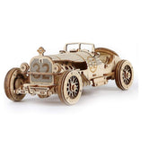 ROBOTIME Model Car Kits - Wooden 3D Puzzles - Model Cars to Build for Adults 1:16 Scale Model Grand Prix Car