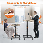 Small Standing Desk Mobile Standing Desk Adjustable Height