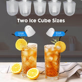 Countertop Ice Maker Machine, Portable Self-Cleaning Ice Machine with Ice Scoop