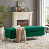Storage Bench Solid Color 2 Seater Furniture Living Room Sofa Stool