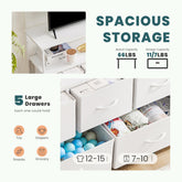 Dresser for Bedroom, Drawer Dresser Organizer Storage Drawers Fabric Storage Tower