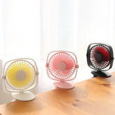 Clip Fan Mini Mute Desktop Desktop Small Fan Stroller Student Dormitory USB Charging Fan