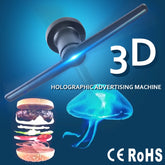 3D Hologram Advertising Display LED Fan Holographic Imaging 3D LED Fan light 3d Display Advertising logo Light Decoration