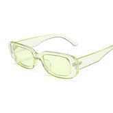 Vintage Black Square Sunglasses Woman Luxury Brand Small Rectangle Sun Glasses Female Gradient Clear Mirror Oculos De Sol