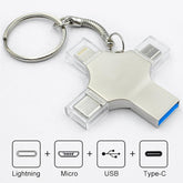 Type c Otg Usb Flash Drive 3.0 For Iphone ipad Android 16gb 32gb 64gb 128gb 256gb Pendrive 4in1