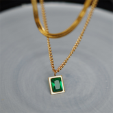 316L Stainless Steel New Fashion Upscale Jewelry 12 Different Styles Zircon Pearl Charm Chain Choker Necklaces Pendant For Women