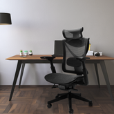 Big and Tall Office Chair with Adjustable lumbar and slide seats , Headrest and 4d armrest , tilt function max degree is 115 °, 300LBS, Black