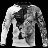 American Wolf 3D Printing Sweater Long Sleeve Autumn