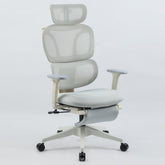 Foam office chair, ergonomic office chair, foam base, adjustable headrest, armrests, foot rests, with hanger, suitable for home office and corporate o