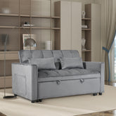 Convertible Sofa Bed,3-in-1 Pull Out Couch Bed with Reclining Backrest and Pillows,Sofa Bed Full Convertible Sleeper Loveseat for various occasions