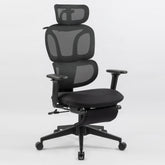Foam office chair, ergonomic office chair, foam base, adjustable headrest, armrests, foot rests, with hanger, suitable for home office and corporate o
