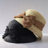 Fashionable All-match Personalized Bow Mesh Sunshade Straw Hat