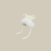Cute Ears Plush Knitted Lei Feng Cap Women's Autumn And Winter Warm Hat