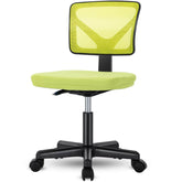 Armless Mesh Office Chair, Ergonomic Computer Desk Chair