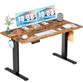 Ergonomic Height Adjustable Table with T-Shaped Metal Bracket Modern Computer Workstations