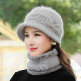 Fashion Velvet Padded Warm Wool Hat