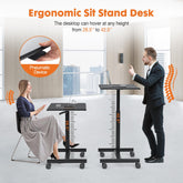 Small Standing Desk Mobile Standing Desk Adjustable Height
