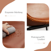 Metal Bar Stools Counter Height- Dining Chair Set of 2