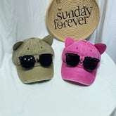 Fashion Personalized Cat Ears Duck Tongue Sun Hat