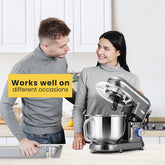 Electric Countertop Food Stand Mixer 660W 10 Speed 6QT Tilt-Head Kitchen Beater