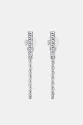 Moissanite 925 Sterling Silver Connected Earrings