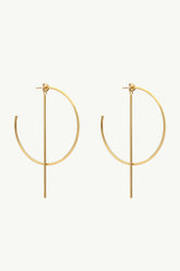 C-Hoop Stainless Steel Earrings