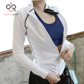 Breathable Sportswear Women T Shirt Sport Suit Quick Dry Running Shirt Yoga Tops Gym Fitness t Shirt Jacket Clothes P229