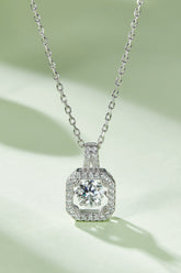Adored Moissanite 925 Sterling Silver Necklace