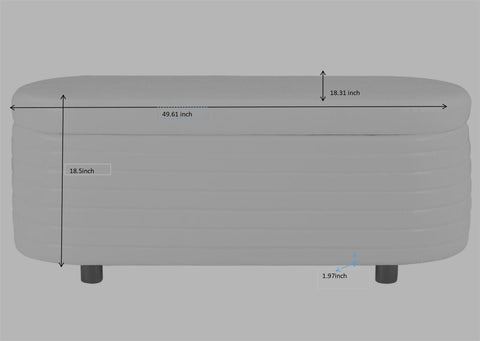 Multi-functional storage velvet material sofa bench