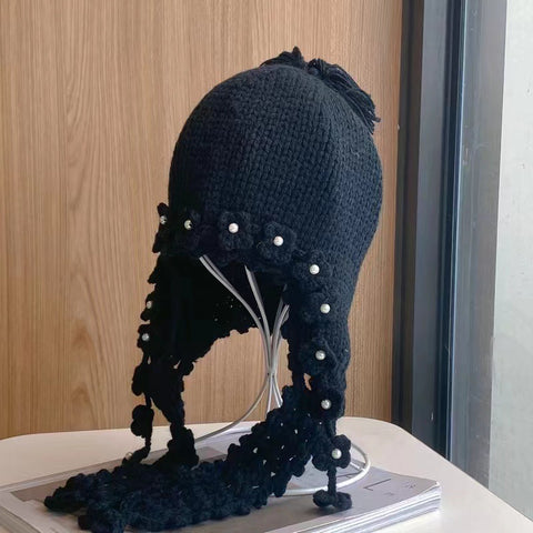 Japanese Cute Tassel Woolen Cap