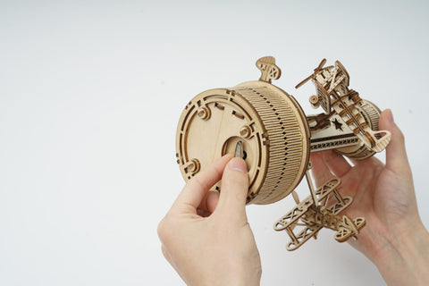 Robotime Rokr Music Box 3D Wooden Puzzle Game Assembly Model Building Kits Toys for Gifts