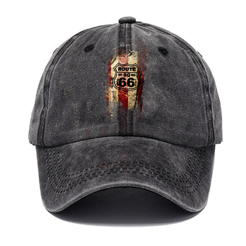 Washed Cotton Printed Old Dad Hat Men's Retro