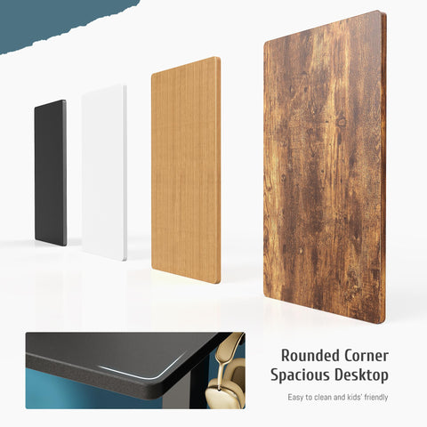 Ergonomic Height Adjustable Table with T-Shaped Metal Bracket Modern Computer Workstations