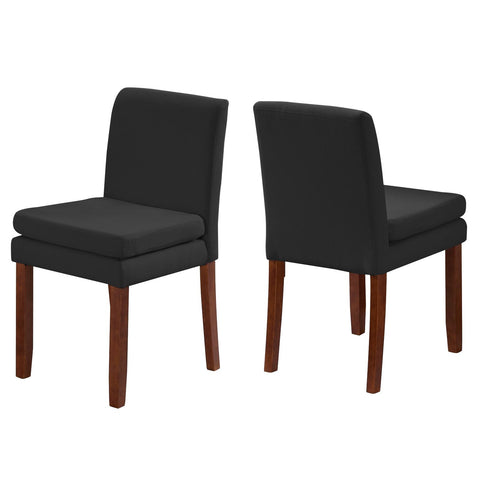 Armless linen dining chair with cushioned seat, featuring modern minimalist design suitable for various occasions.Set of 2 (2-Pack)