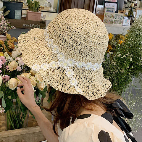 Sun Protection Foldable Straw Hat