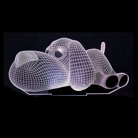 Tuya Smart App Remote Control RGB Colorful Table Lamp LED Acrylic Animation Dimming Color 3D Night Light