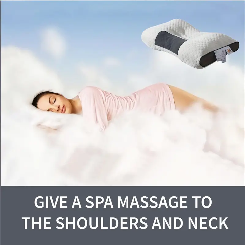 Ergonomic Neck Pillows (2-Pack) – Adjustable Orthopedic Support for Sleeping, Travel & Pain Relief – Removable Washable Cover