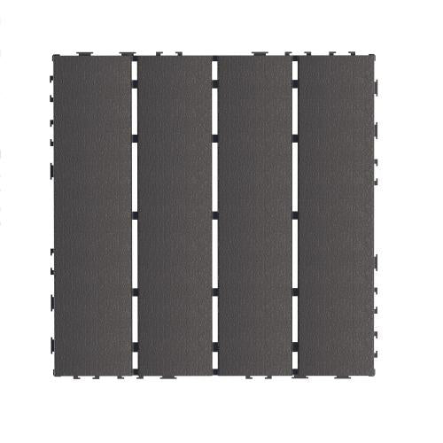 Plastic Interlocking Deck Tiles,44 Pack Patio Deck Tiles,12"x12" Square Waterproof Outdoor All Weather Use, Patio Decking Tiles for Poolside Balcony B
