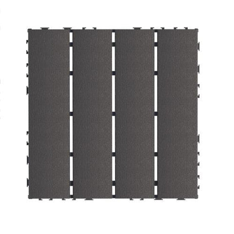 Plastic Interlocking Deck Tiles,44 Pack Patio Deck Tiles,12"x12" Square Waterproof Outdoor All Weather Use, Patio Decking Tiles for Poolside Balcony B