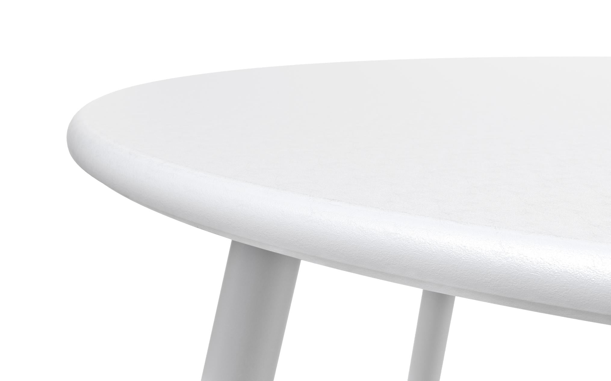 Mydepot SR Steel Patio Side Table, Weather Resistant Outdoor Round End Table